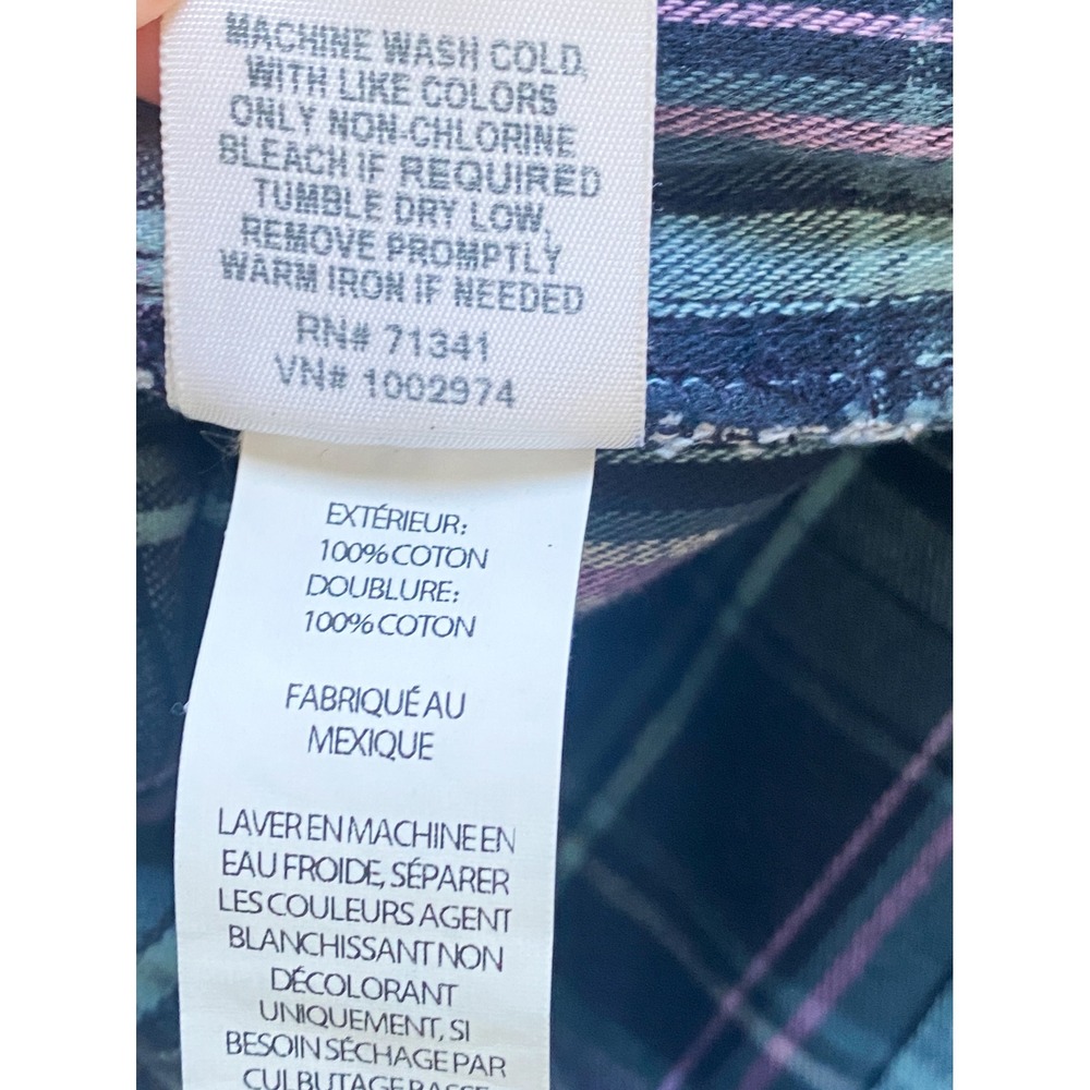 LL Bean Womens Relaxed Flannel Lined Jeans 14 Petite Blue Tapered Leg 299546 - Picture 11 of 12